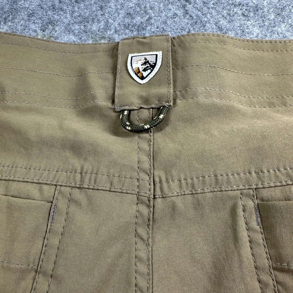 KUHL Hiking Pants 32x30 Tan Khaki Outdoor Tactical Cargo Articulated Knee Flaws